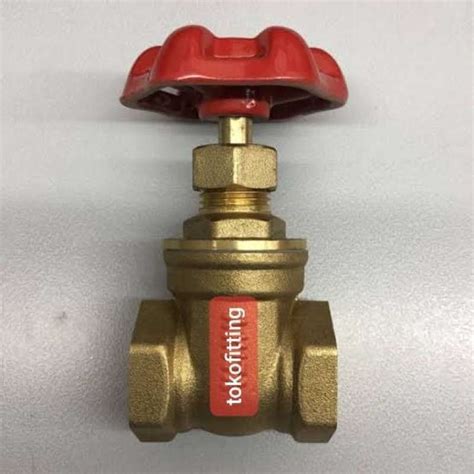 Promo Gate Valve Stop Kran Kuningan Inch Drat Dalam Psi Merk