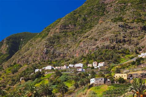 Hermigua Valley In La Gomera Island Canary Stock Photo Image Of