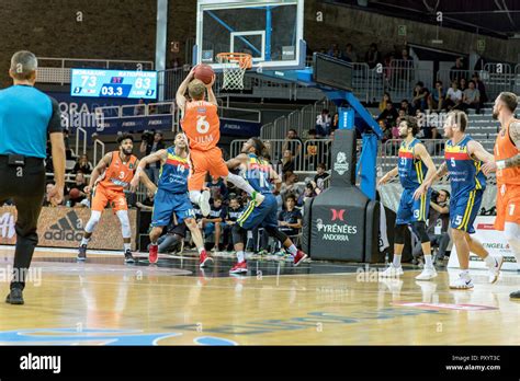 Andorra. 24th October, 2018. Per Gunther throws to the basket for