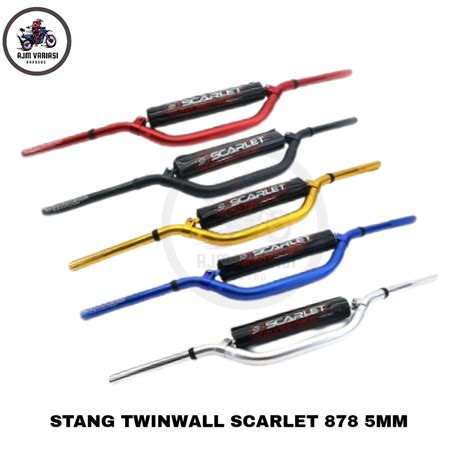 Jual Stang Setang Stir Motor Trail Matic Stang Twinwall Scarlet