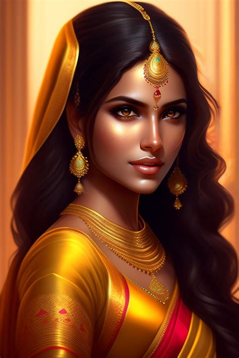 Lexica - Beautiful adorable indian princess, youthful attractive