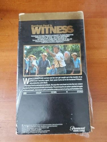 Witness (VHS, 1985) Paramount Special Collectors Series Harrison Ford