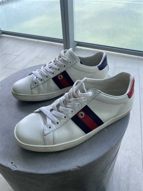Gucci Gucci Ace Pineapple White Shoes Gem