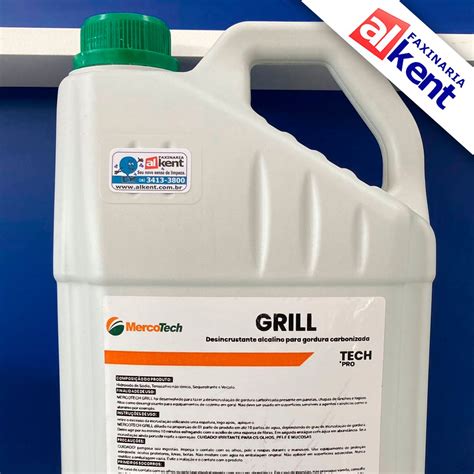 Detergente Alcalino Grill Mercotech Desincrustante Para Gordura