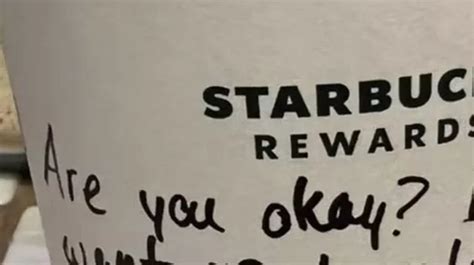 Starbucks Barista Praised For Discreet Coffee Cup Note To Teen