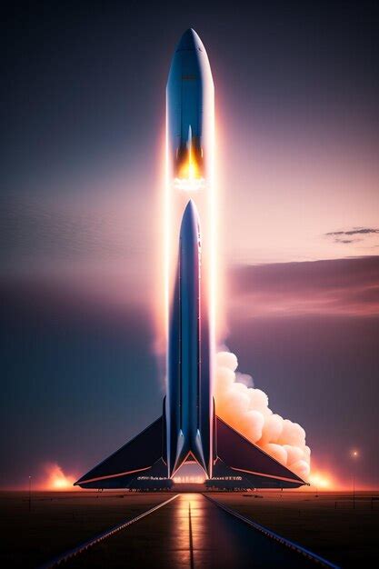 premium photo  space shuttle   rocket   sky