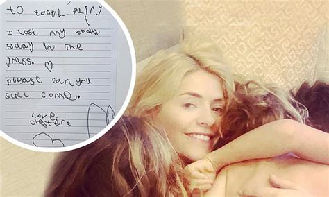 Holly Willoughby Shares Son Chesters Letter To The Tooth Fairy After