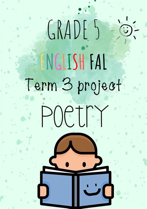 Grade 5 English First Additional Language Term 3 Project Poetry 2022