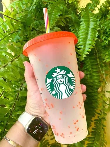 Vaso Starbucks Rojo Cambia De Color Nuevo Reutilizable Envío gratis