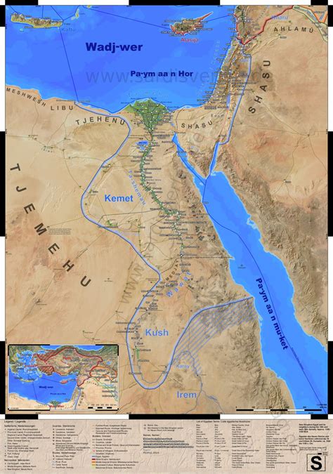 map of ancient egypt nubia 5
