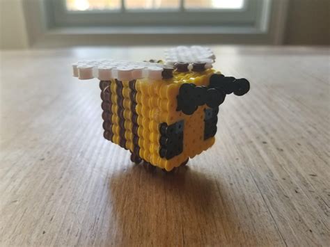 Minecraft Bee Perler Beads 3d Template