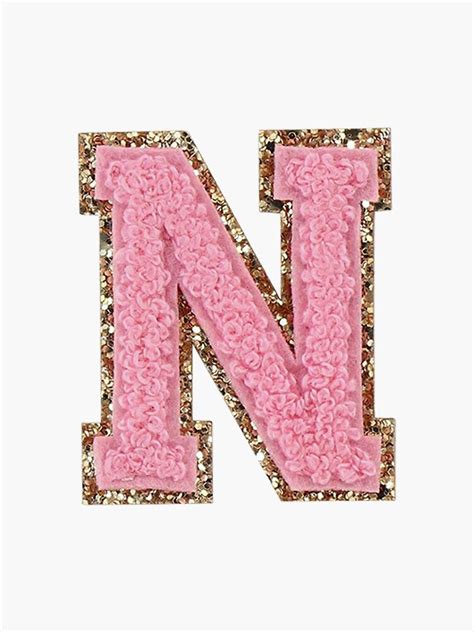 letter   pink