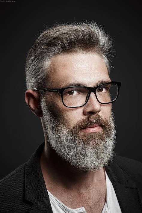 3 Bearded Man On Behance Grey Beards Beard Styles Grey Hair Men