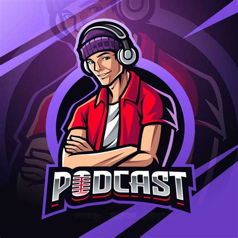 Podcast Esport Mascot Logo Design 34990519 Vector Art At Vecteezy