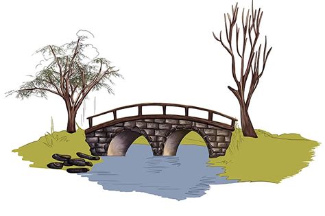 Comment dessiner un pont Un tutoriel de dessin de pont facile à