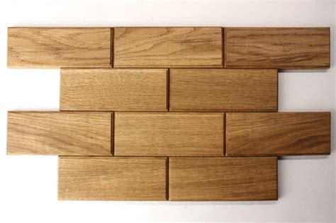 Деревянная плитка для стен шлифованная с фаской, размер плитки 150х60 ...