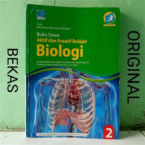 Jual Buku Siswa Aktif Dan Kreatif Belajar Biologi Kelas 11 XI 2 II MA