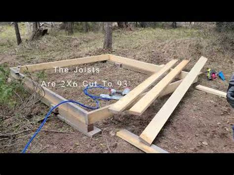 Shed Build Subfloor Off GRID YouTube