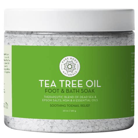 Tea Tree Oil Foot and Bath Soak for Athlete's Foot & Toenail Treatment ...