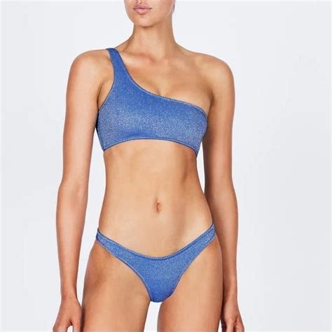 Triangl Swimwear Swim Triangl Melrose Marina Sparkle Bikini Set Poshmark