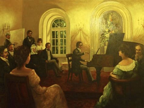 Chopin s Concert a painting by Władysław Kolbusz classicalmusic