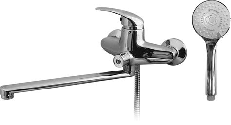 Смеситель для ванны универсальный однорычажный с душевым комплектом ...