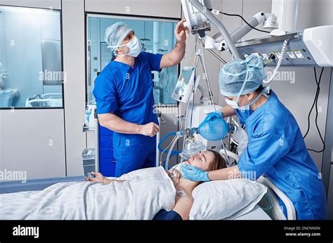 patient  ventilator  res stock photography  images alamy