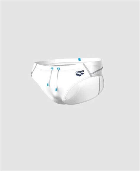 Arena Men White Sport Fit Swim Brief Bikini Swimwear Size Ebay