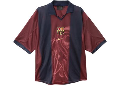 Camiseta de fútbol Travis Scott x Nike x FC Barcelona Retro 2000/01