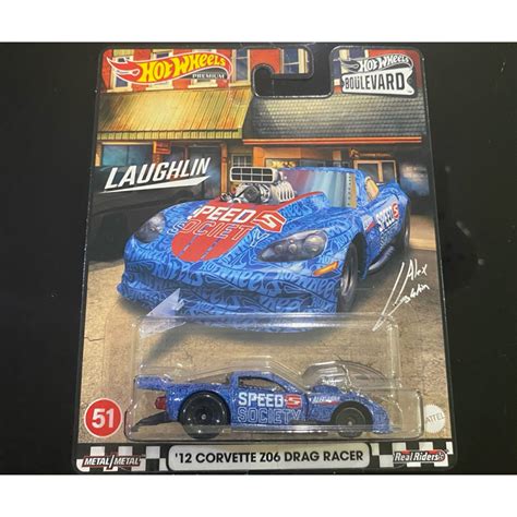 Jual Hot Wheels Premium Boulevard 12 Corvette Z06 Drag Racer Shopee Indonesia
