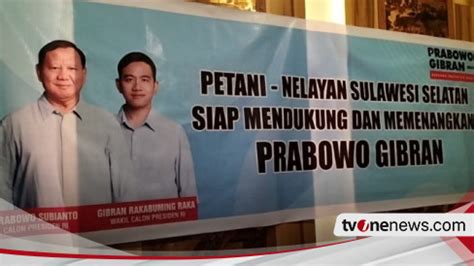 Kelompok Relawan Petani Dan Nelayan Se Sulsel Deklarasi Dukung Prabowo