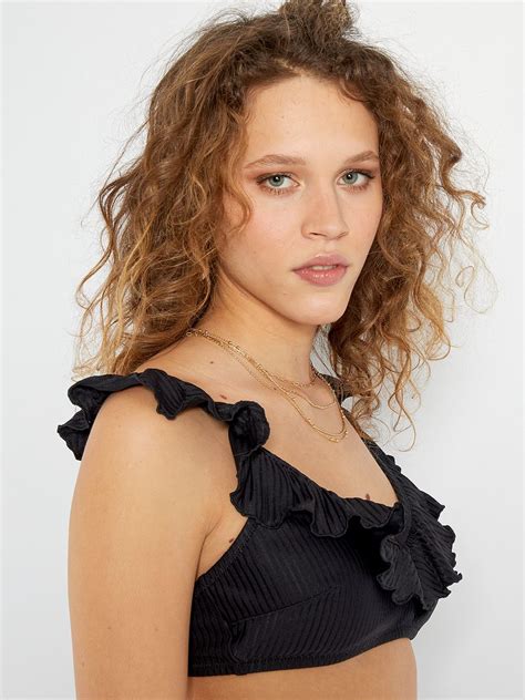 Reggiseno Bikini Con Volant Nero Kiabi