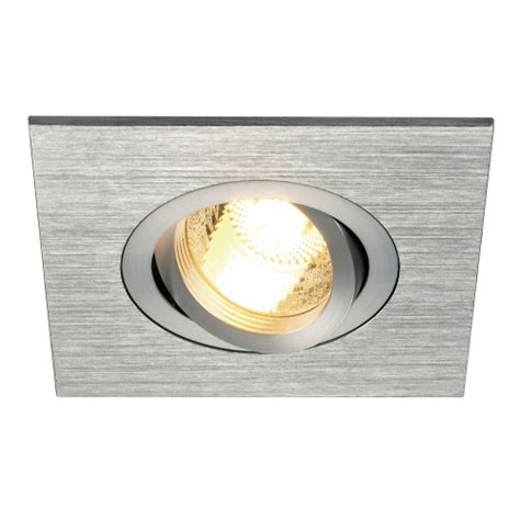 Slv New Tria Xl Square Gu Downlight Alu Brushed Max W Inkl