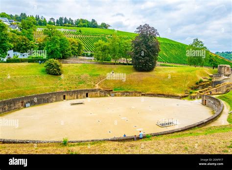 An Old Roman Amphitheater In Trier Germany Stock Photo Alamy