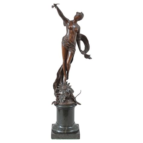 Art Nouveau Nude Fairy On Marble Base Franz Rosse German For Sale At StDibs