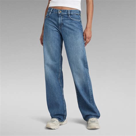 Judee Low Waist Loose Jeans | Medium blue | G-Star RAW®