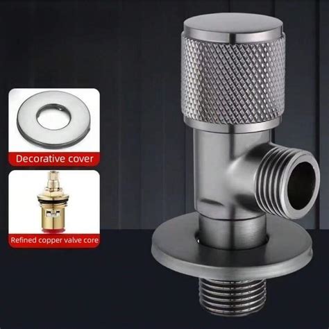 Toilet Inlet Angle Valve Switch Faucet Water Heater Cold Hot Universal Triangle Valve