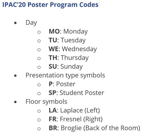 poster sessions ipac