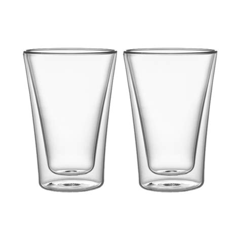 Ripley Set Vasos Vidrio Doble Pared Ml Simplit