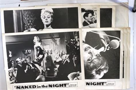 Original Lobby Cards Naked In The Night Set Of Eva Bartok Alexander Kerst