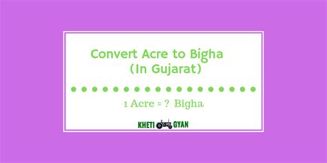 Acre to Bigha Converter in Gujarat (1 Acre =? Bigha ) - Unit Converters ...