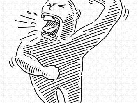 Screaming Man Drawing