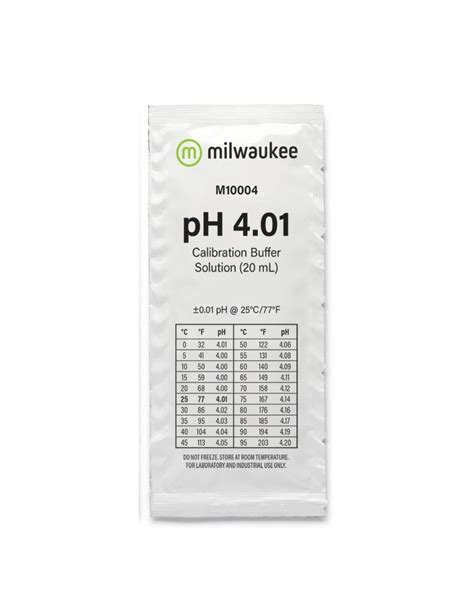 Liquido Calibrador PH 4 01 20 Ml Milwaukee