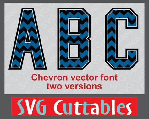 Chevron Vector Font 2 Chevron Alphabet Svg Eps And Dxf