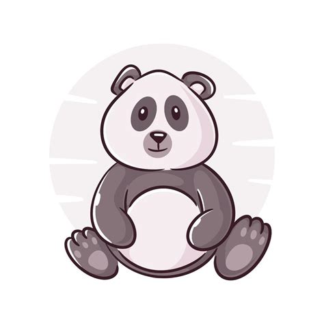 Cute Baby Panda Sketch