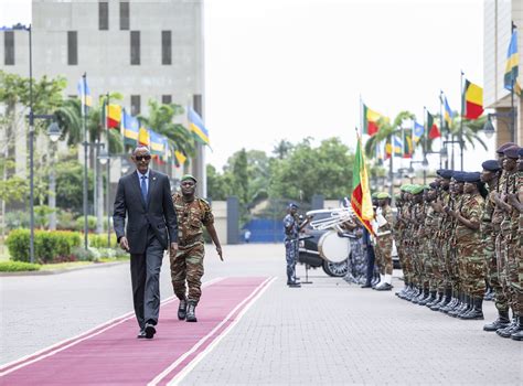 Benin soldiers during Paul kagame state visit where he announced a