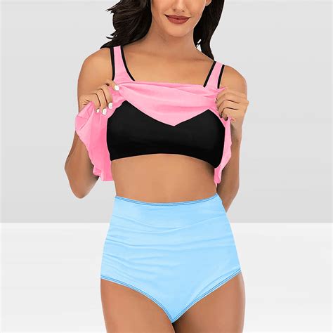 Wancir Women S Sexy Triangle Bikini Set Ditsy Floral Two Piece Swimsuit
