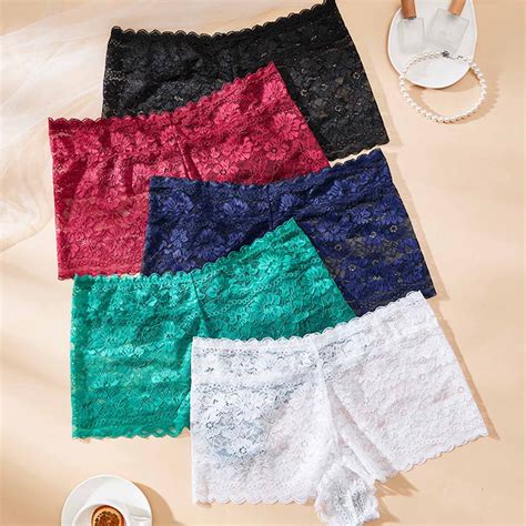 Sentmoon Lace Underwear For Women No Show Womens High Waisted Bikini No Pinching Thin Style Hip