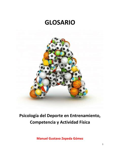 Pdf Glosario De Psicología Del Deporte