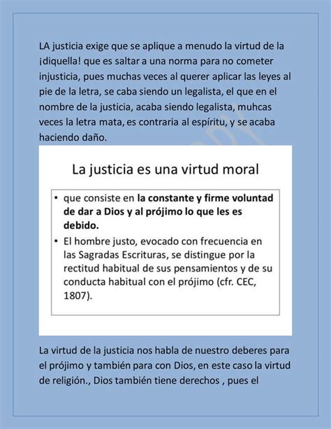 Cc La Virtud De La Justicia Virtud Cardinal Pdf